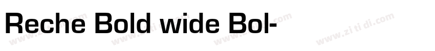 Reche Bold wide Bol字体转换